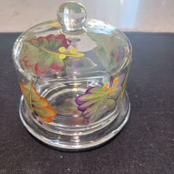 "Royal Danube" Hand Painted Cheese Dome 