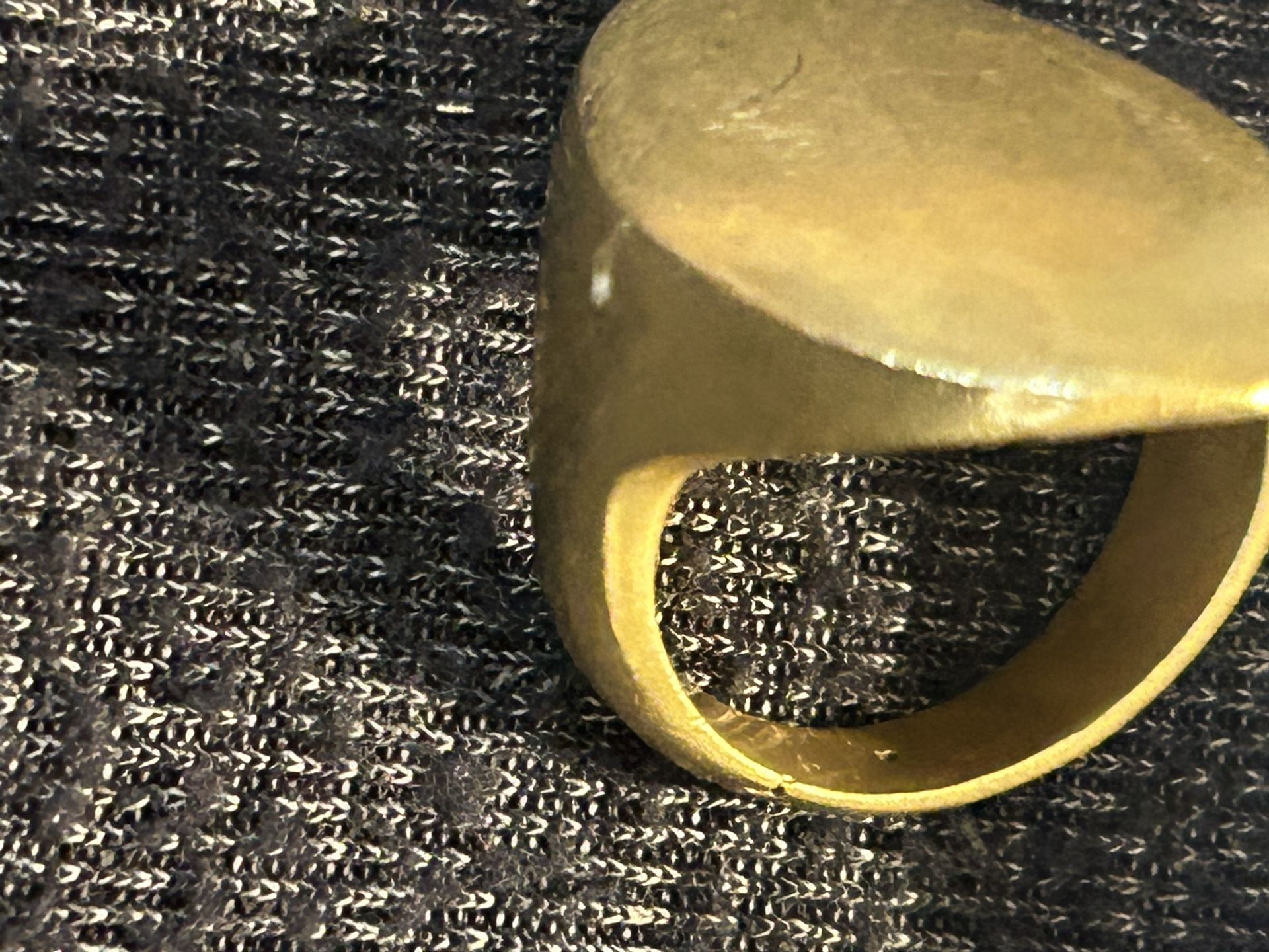 14 Kt GOLD SIGNET/ GREEK PLAIN RING