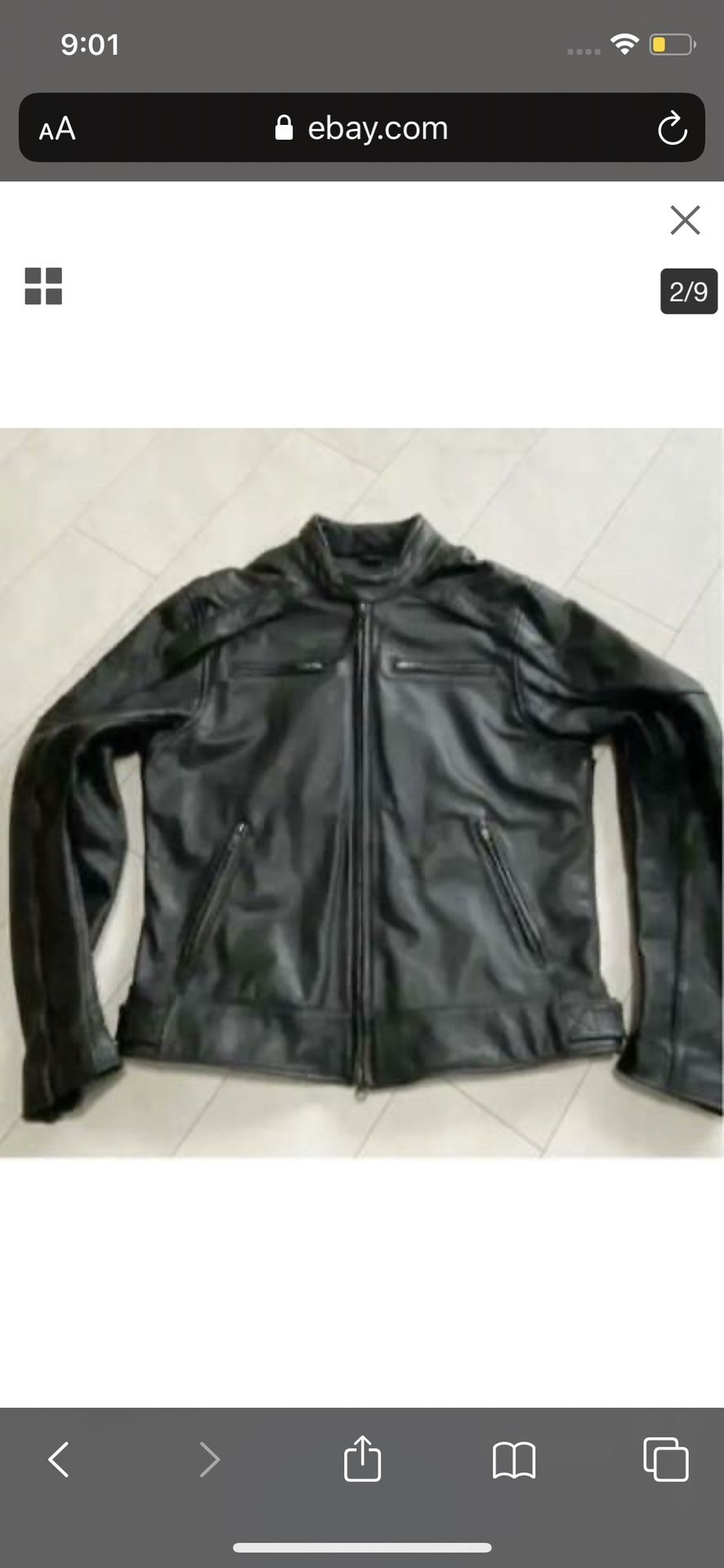 Harley Leather Riding Jacket- Sz Med