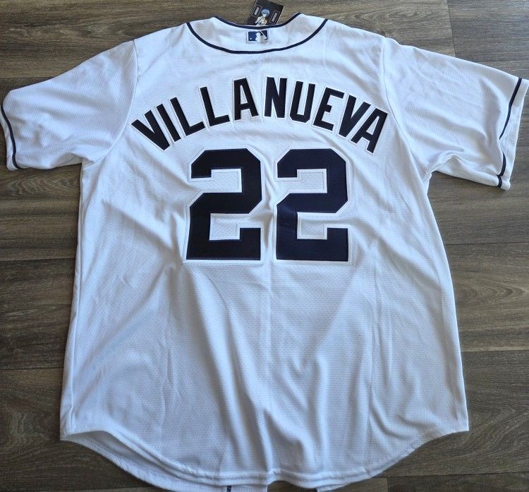 Majestic San Diego Padres Christian Villanueva #22 Baseball Coolbase Jersey XL