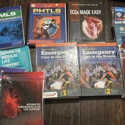 Lot Of Paramedic Work Books NAEMT American Heart Association 