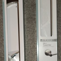 Towel Bars (GLacier Bay), NEW, 18" & 24", Brushed Nickel