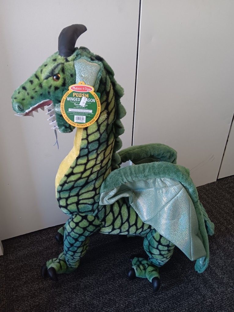 Melissa & Doug Giant Dragon Plush Stuffed Cuddle Big Soft Stuffed Animal