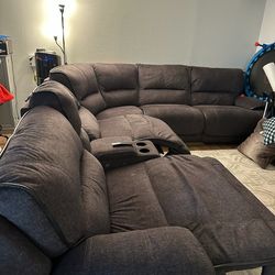 Brown sectional