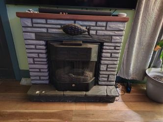 Propane heater and mantel