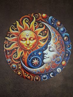 CELLESTIAL SUN & MOON WALL ART