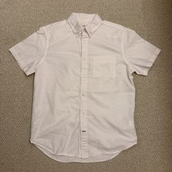 Gap Oxford Short Sleeve Shirt White New Tried On Size Medium M