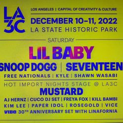 I HAVE TWO LA3C 'DAY ONE' TICKETS -BOTH 120 
