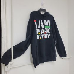 MENS NEW  BLACK HOODIE 3X