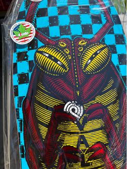 Powell Peralta Mike Vallely Bug Reissue Skateboard Deck Blue/Red Foil - 10 x 30.25 New In Plastic Only $90!!!!!!!