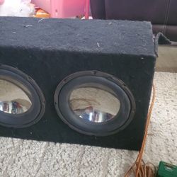Subwoofers, Box And Amp $100
