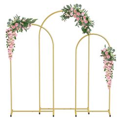 Metal Arch Backdrop Stand Set of 3