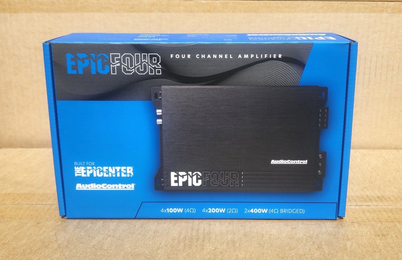 AudioControl EPICFOUR Power Amplifier 4-Channel Amp 800 Watts Epic Series 🚨 Payment Options Available 🚨 No Credit Needed 🚨