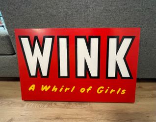 WINK A Whirl of Girls Vintage Advertising Sign