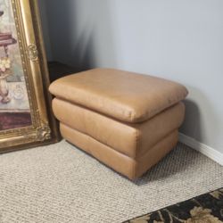 Leather Ottoman 