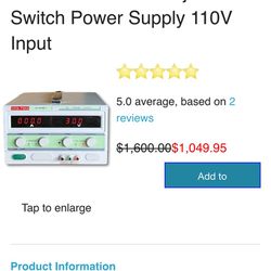 High Voltage Power Supply 