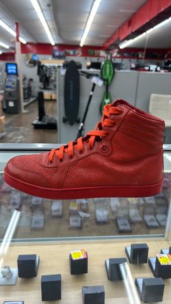 Gucci Red High-Top Sneakers