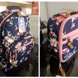 BRAND NEW!! GIRLS BACKPACK WITH MATCHING LUNCHBOX SET 