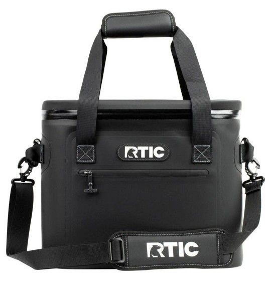 RTIC Ooutoors 30qt Ultra-Tough Soft Sided Cooler -BLACK  :Vinyl Material 30 Can Capacity