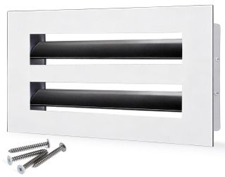 10x4 Modern AC Vent Cover, Decorative Air Vent Register Grille Linear Slot Diffuser, Adjustable Airflow, Quiet Operation, HVAC Vent Cover for Ceiling,