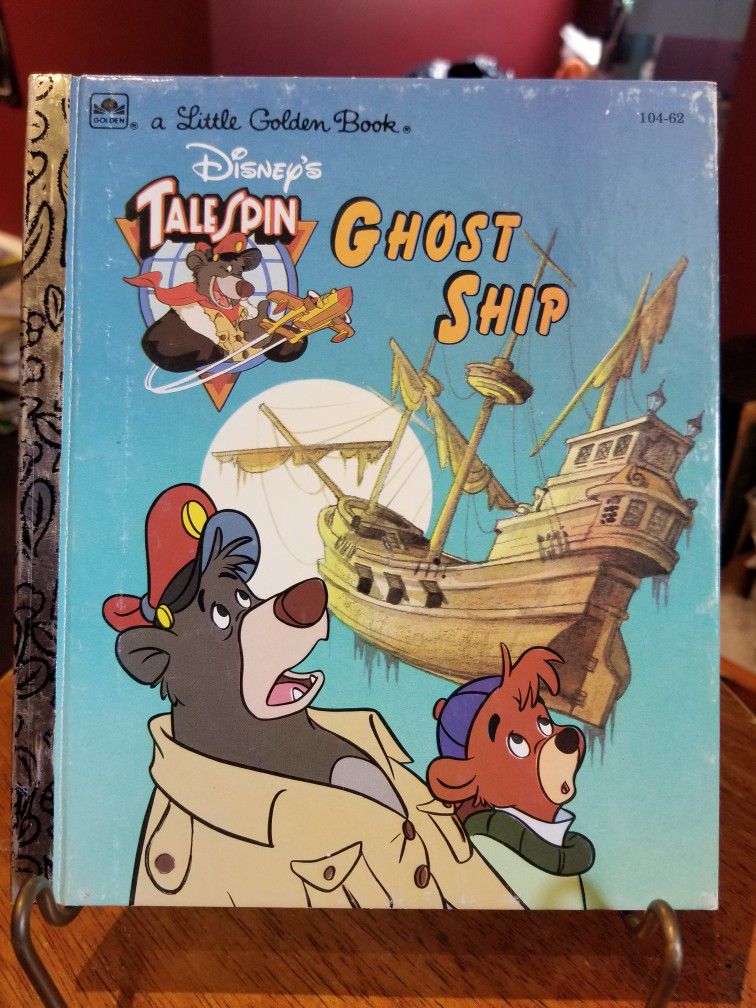 Little Golden Book #104-62 Disney Tailspin Ghost Ship, 1991, 'A' Edition