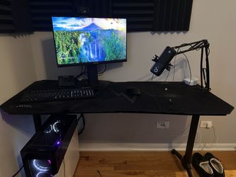 Gaming Desk w/ full desk mousepad
