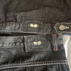 Wu Wear Black Denim Jean Outfit ( Read Description)