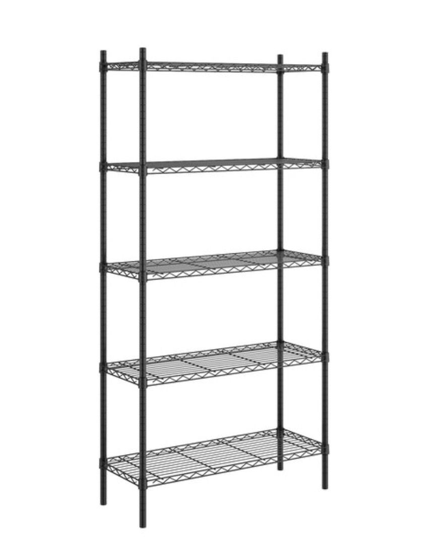 Commercial Black Stainless Steel Shelves (6 of them)