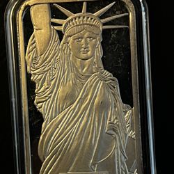 Liberty Silver Bar In Capsule Vintage 