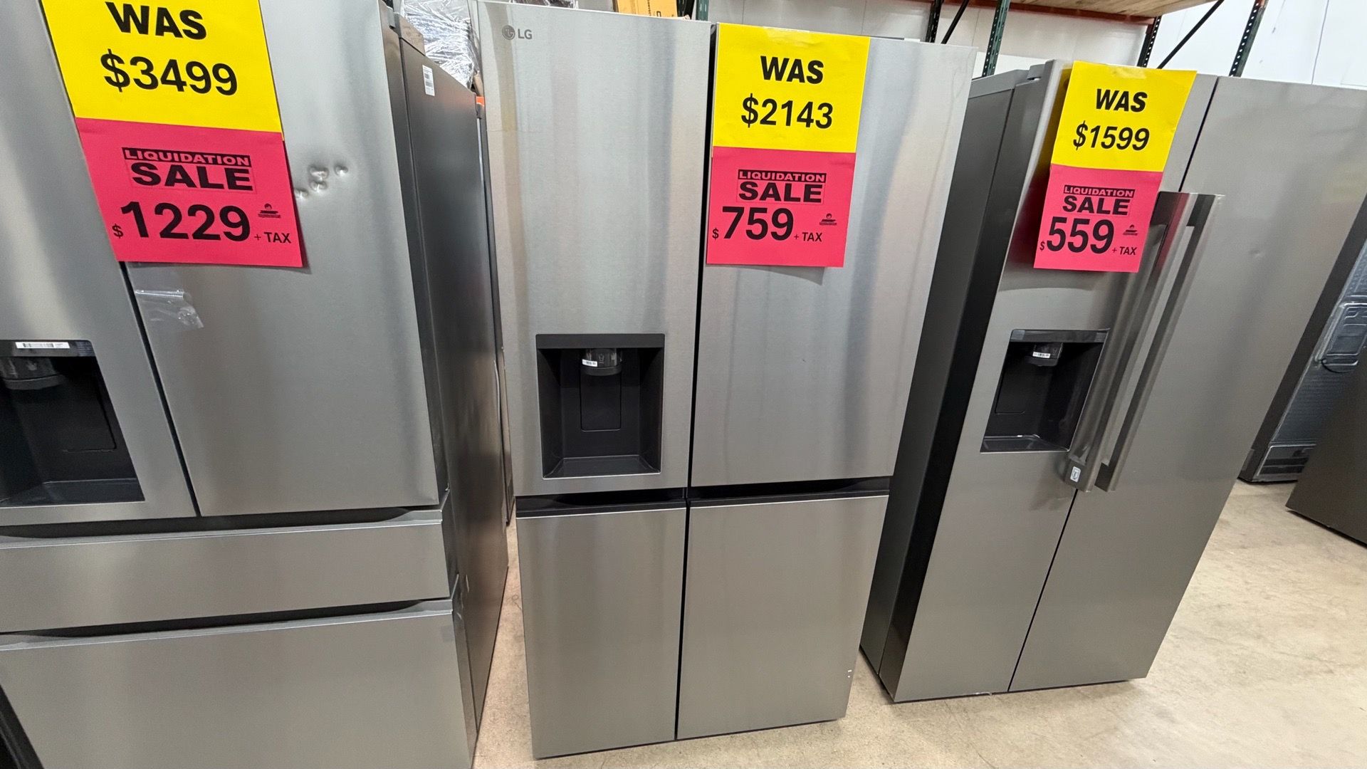 New craft ice refrigerator LG side by side