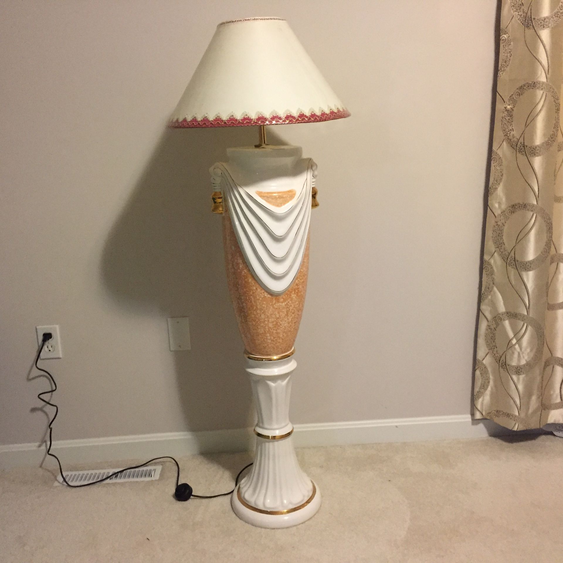 Nice porcelain floor lamp reg $120 now $100 brand new