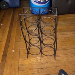 A wine holder  7.  Bottles