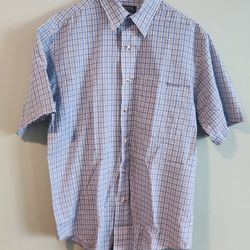 Cambridge Classics Plaid Short Sleeve Shirt size small pre-owned