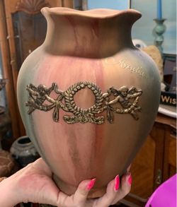 Vintage matte pottery vase