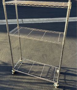 3 level shelf rack