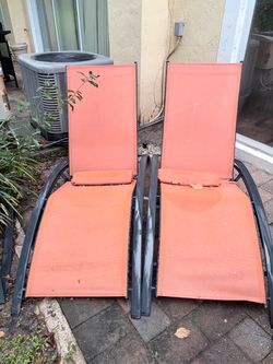 2 Chaise Lounge Chairs + 2 Patio Chairs – Backyard Set