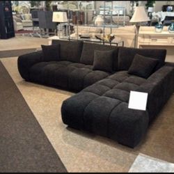 New Sectional Couch Black 