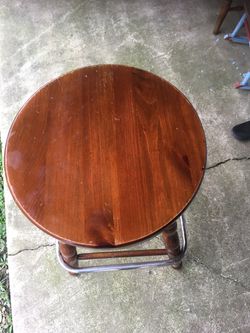 Wooden end chair