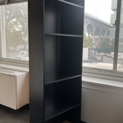Black Bookshelf with Adjustable Shelves - MOVING OUT SALE ✈️