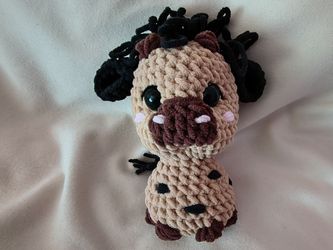 CROCHETED BABY HIGHLAND COW!