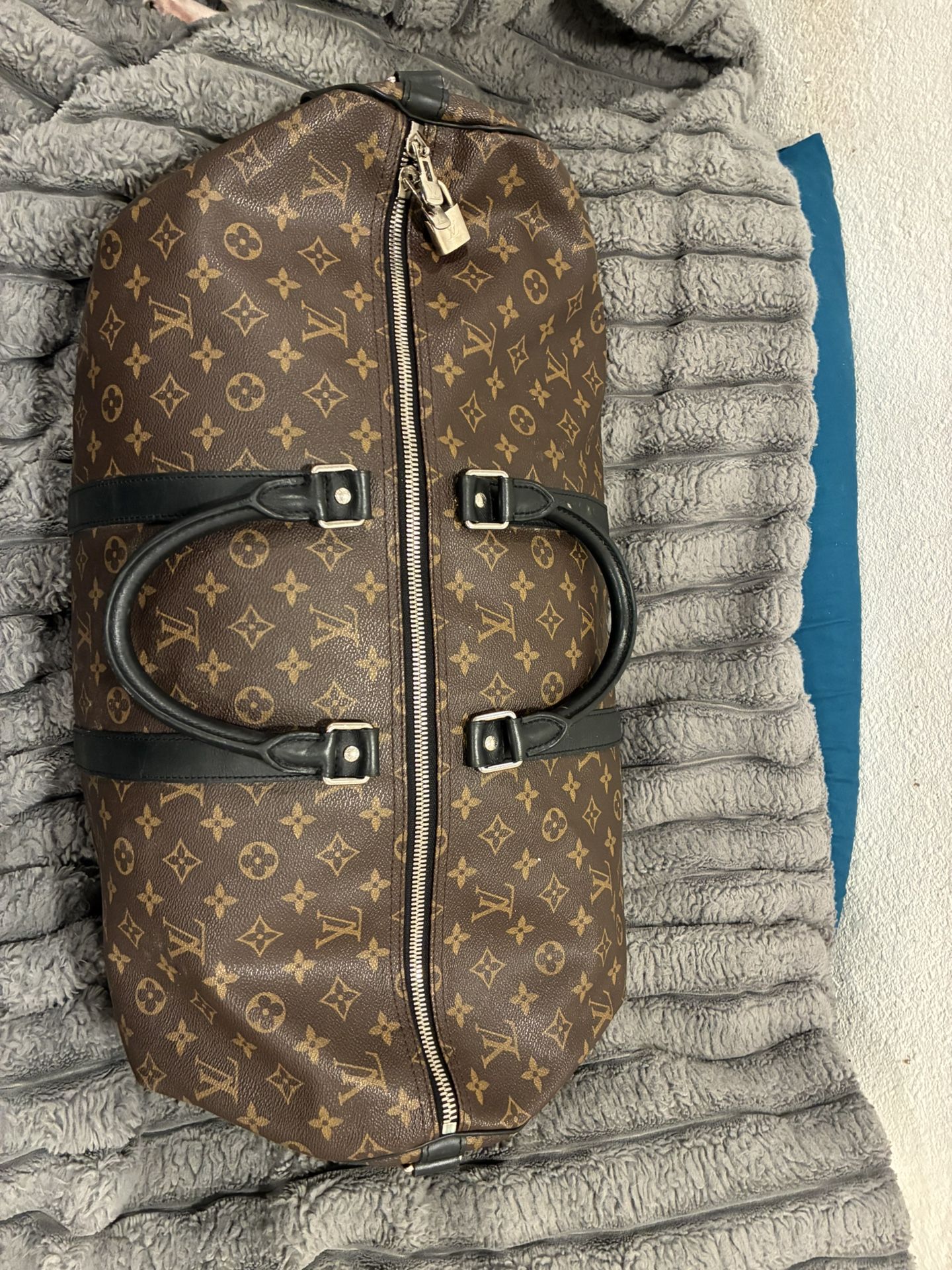 Louis Vuitton Monogram Macassar Bandouliere Luggage Bag