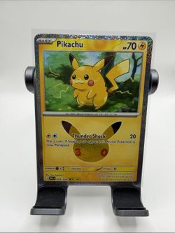 Pikachu 30th Pokemon 023/128 Holo 01/30 Illus. Ken Sugimori NM