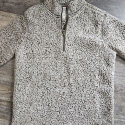 Weatherproof Vintage Sherpa Fleece 1/4 Zip Pullover Jacket Size L
