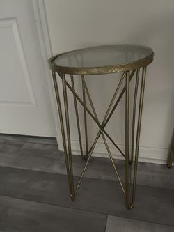 Gold Side Table