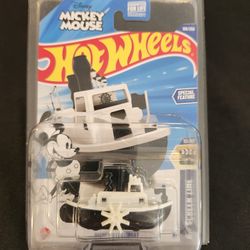Hot 🔥 🛞 Wheels , $15 Steamboat Willy, Protective Display Case Included 