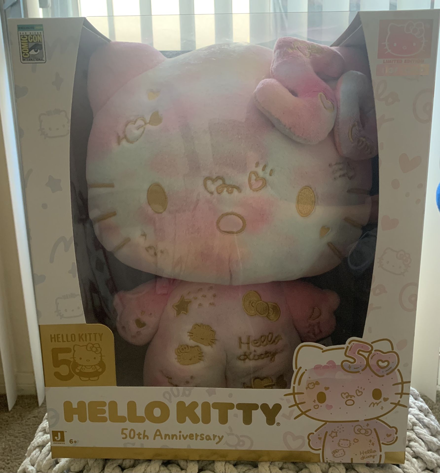 Hello Kitty SDCC 2024 Ultra Rare Exclusive 50th Anniversary Plush