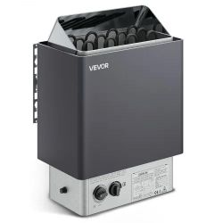VEVOR Sauna Heater, 6KW 220V Electric Sauna Stove, Steam Bath Sauna Heater with Built-In Controls, 3h Timer and Adjustable Temp for Max. 176-318 Cubic