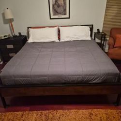 King Size Bed Mattress and Frame