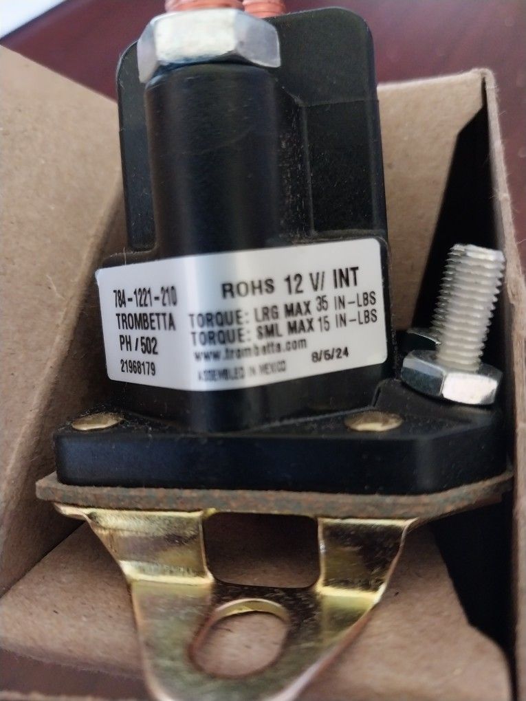 Genuine OEM Toro Parts Solenoid 117-1197