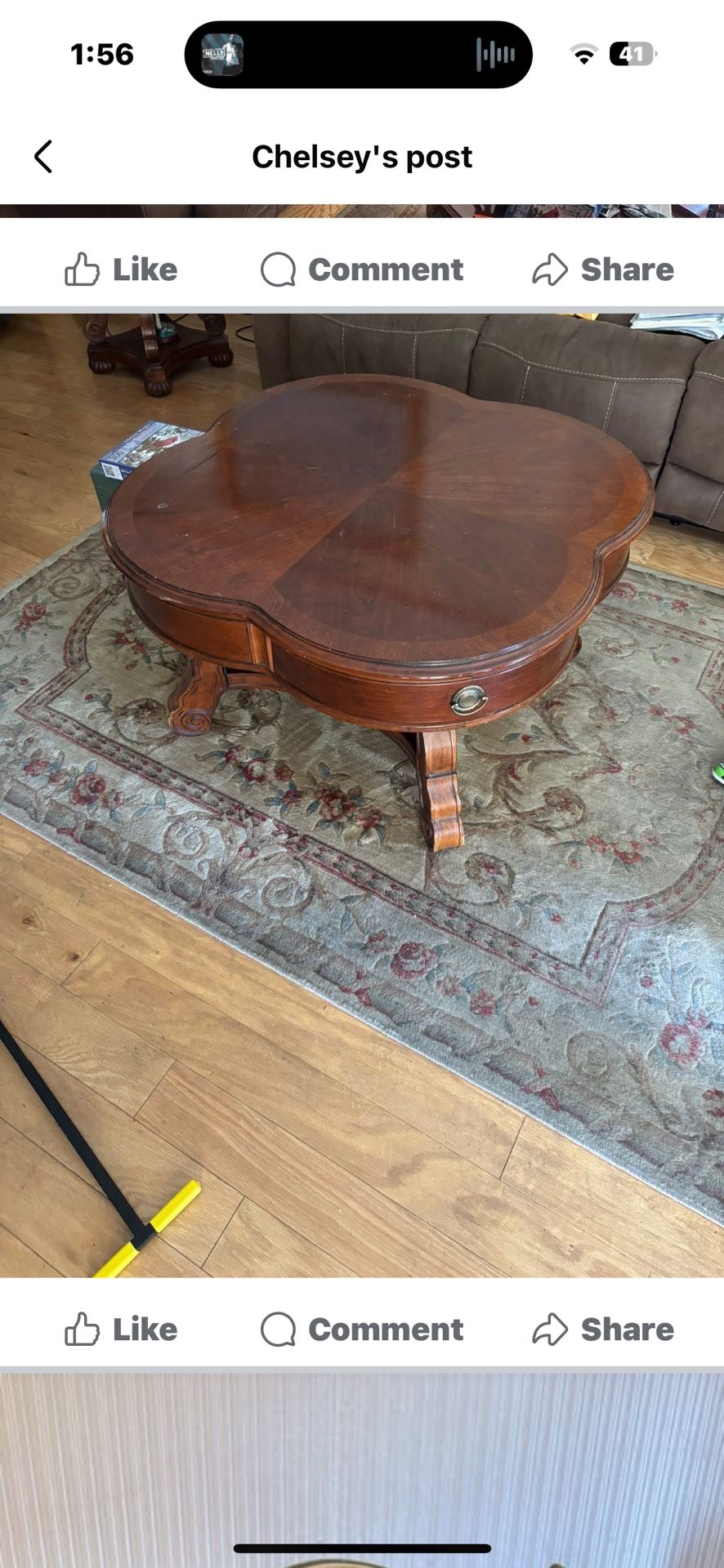 Coffee table 2 end tables solid